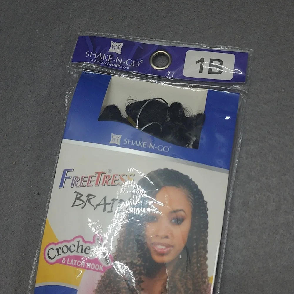 FreeTress Water Wave Braiding Hair 1B Crochet Latch Hook 22 Inch Women‎ OS